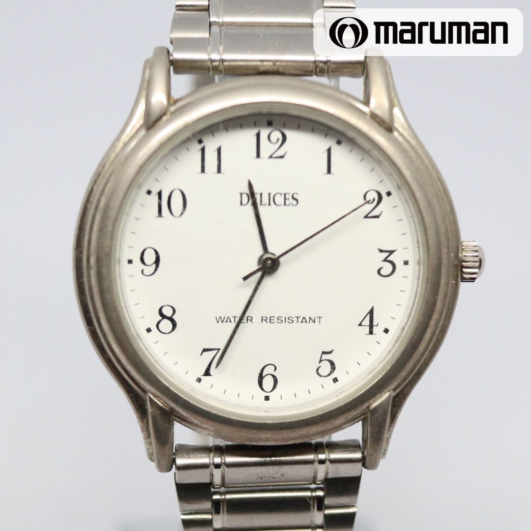 稼働品】Maruman マルマン DELICES 腕時計 メンズ ユニセックス