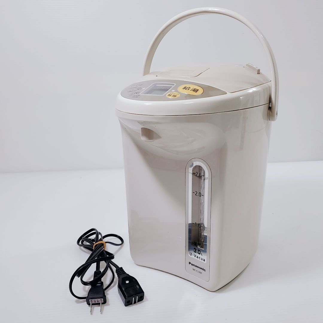 パナソニック　NC-BJ301-C （ベージュ）沸騰ジャーポット3.0L Panasonic マイコン 沸騰ジャーポット NC-CJ301-C 容量3.0L