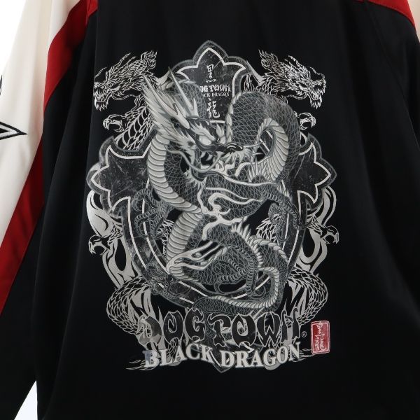 ドッグタウン 黒龍 BLACK DRAGON Vネック ゲームシャツ ロゴプリント