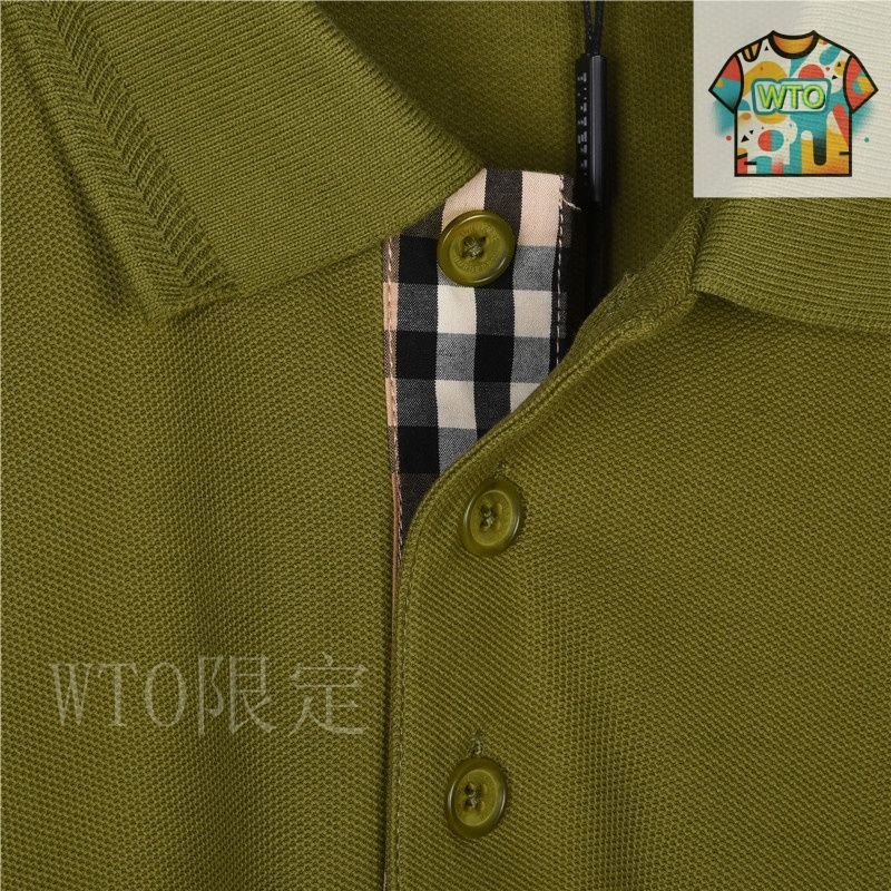 今日WTO】Burberry バーバリー 襟元 クラシックロゴ ポロシャツ
