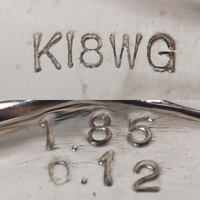 K18WG ホワイトゴールド リング・指輪 インペリアルトパーズ1.85ct  