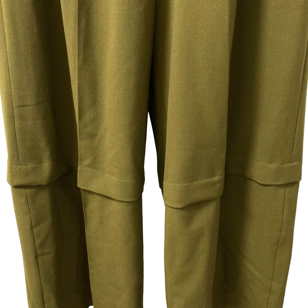 MAISON SPECIAL メゾン ツータック 2WAY ワイドパンツ ショートパンツ サイズ38 グリーン レディース 古着