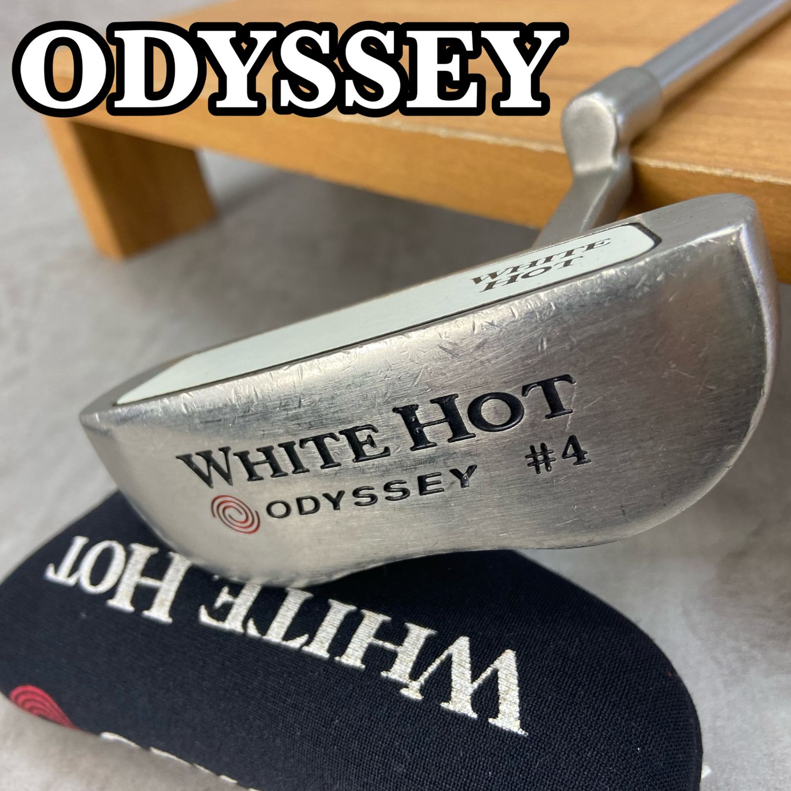 ODYSSEY　オデッセイ　WHITE　HOT　♯6　ホワイトホット　2ドット　メンズゴルフパター　スチール　右利き用　PT　ヘッドカバー　35インチ オデッセイ ホワイトホット ♯6 2ドット メンズゴルフパター