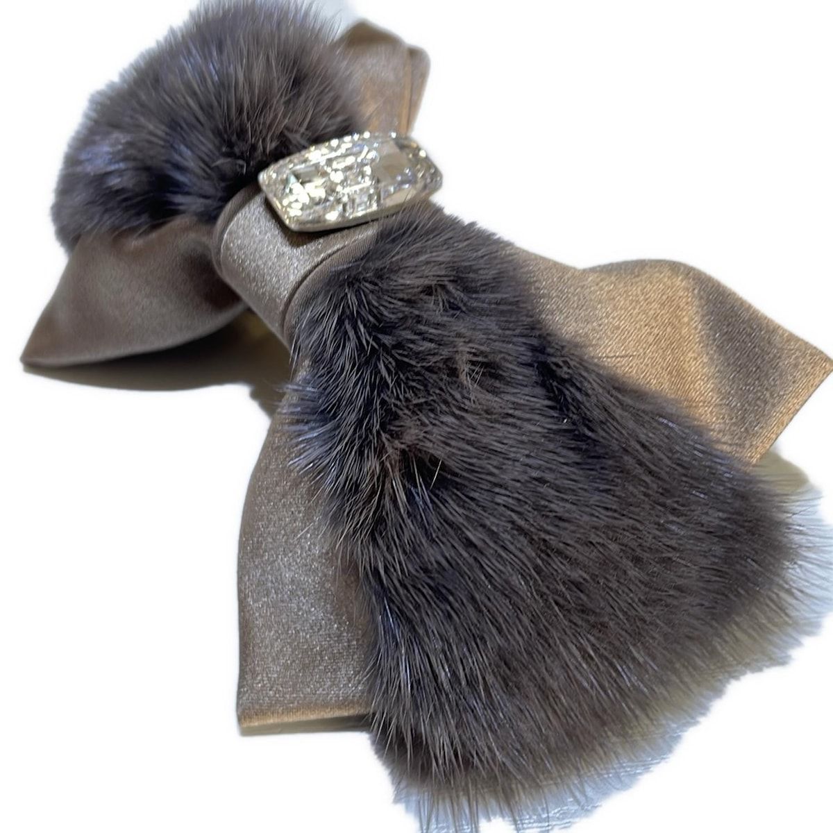 ★イオ★acca アッカ　ミンクファー　ブラウン　グレー　クリップ ☆イオ様専用☆acca アッカ ミンクファー ブラウン グレー