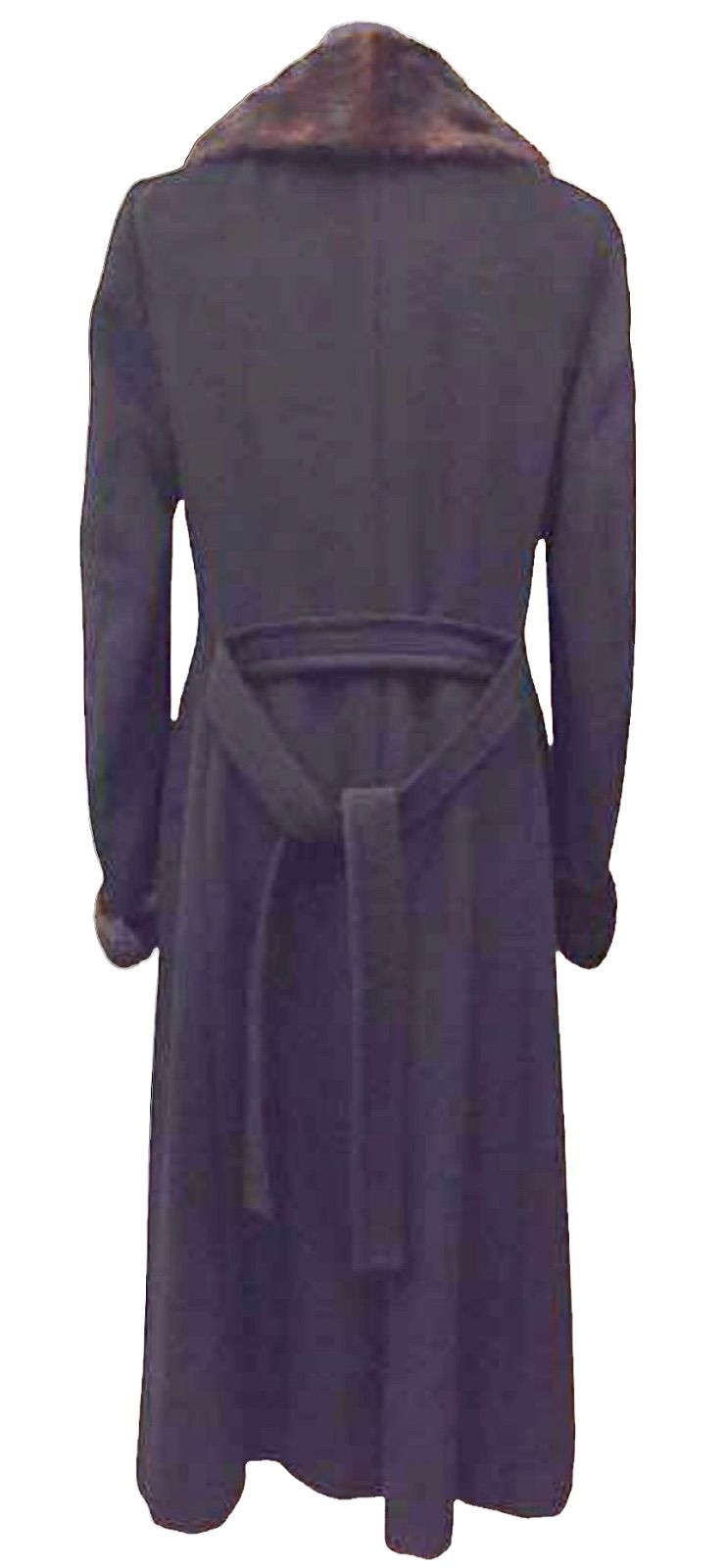 マックスマーラミンク ファー付きロングコート 黒42