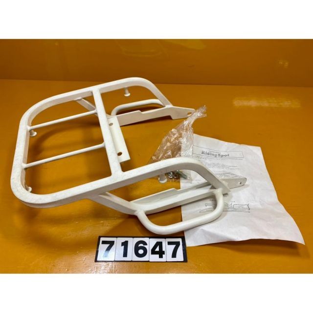 71647 HONDA ホンダ KDX200 社外リアキャリア 荷台 白 汚れ小傷あり