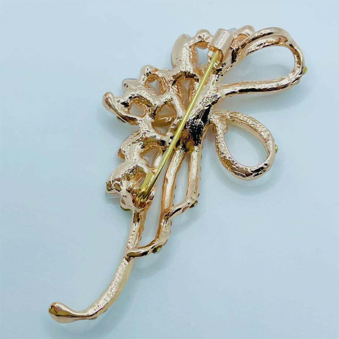 紫陽花　アジサイ　ブローチ　ゴールド brooch