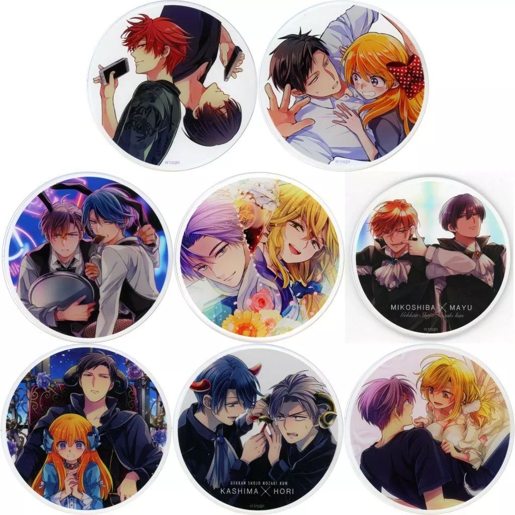 コースター 全8種セット 月刊少女野崎くん トレーディングアクリルコースター
