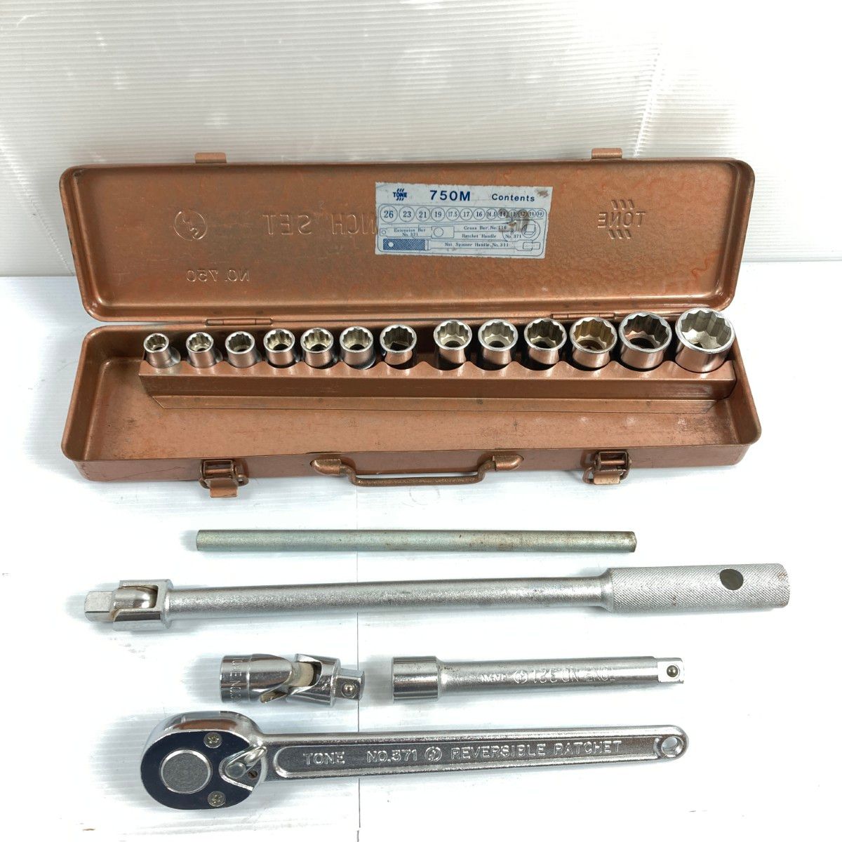 TONE ソケットレンチセット No.800M 8～24 新潟発トネ ソケット レンチセット NO.800M TONE 自動車 バイク 整備