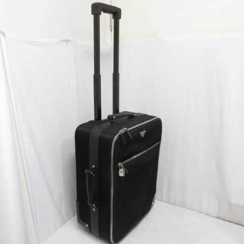 PRADA ブラック キャリーケース　保存袋付き。 PRADA ブラック キャリーケース保存袋付き。