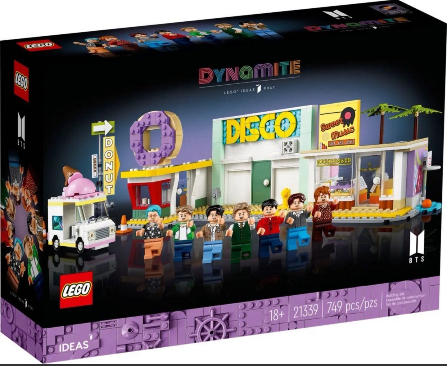 レゴ LEGO 21339 BTS ダイナマイト 特典のレコードポストカード