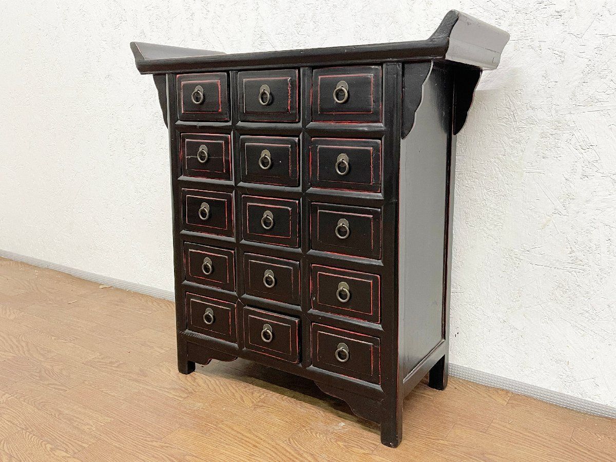 薬箪笥風小引出し＊ 〜20杯の小引出し〜 たんす 収納棚 収納ボックス