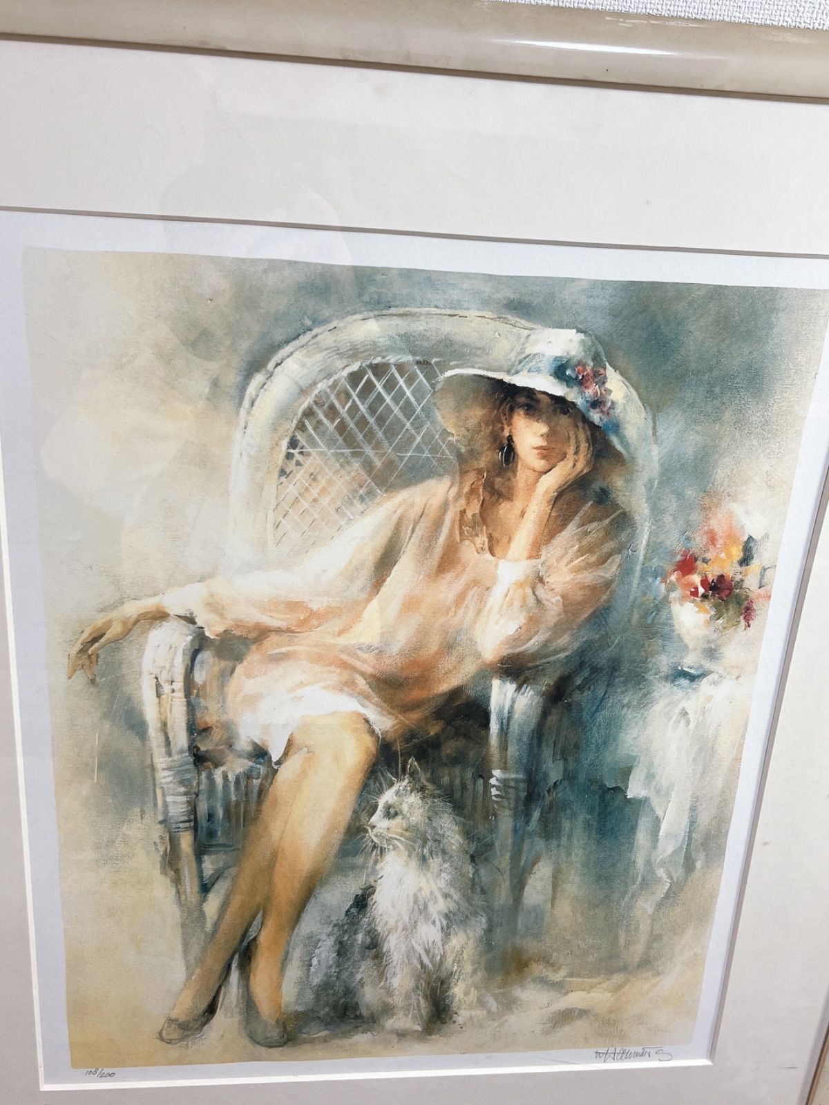 ウィルム・ヘンラート lithograph200限定　刻印あり ウィルム・ヘンラート リトグラフ『愛情』限定200 - メルカリ
