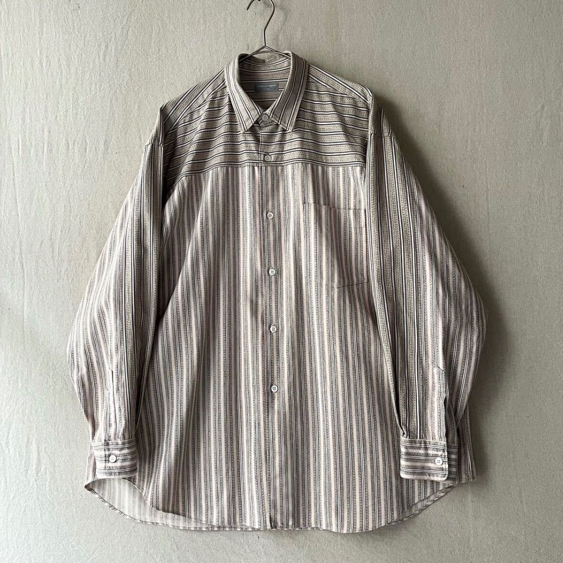 AD1994 COMME des GARCONS HOMME シャツ / コットン ストライプ 切替し