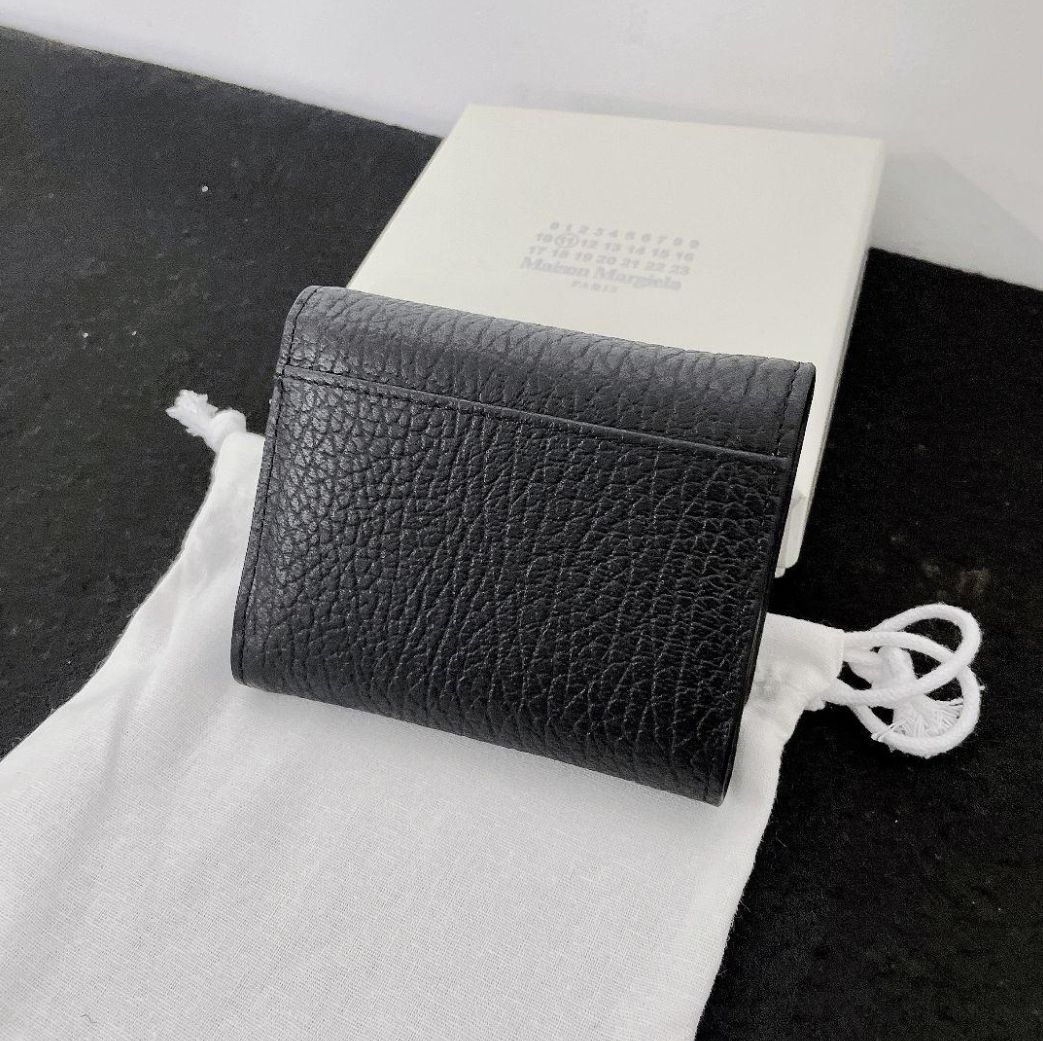 新品] Maison Margiela メゾンマルジェラ 三つ折り財布 ブラック