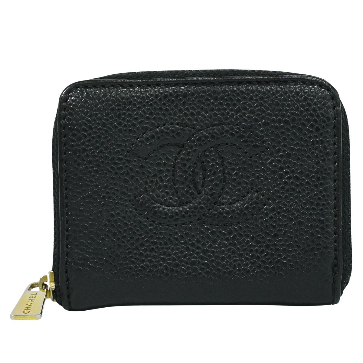 本物 シャネル CHANEL ココマーク コインケース 小銭入れ キャビア  