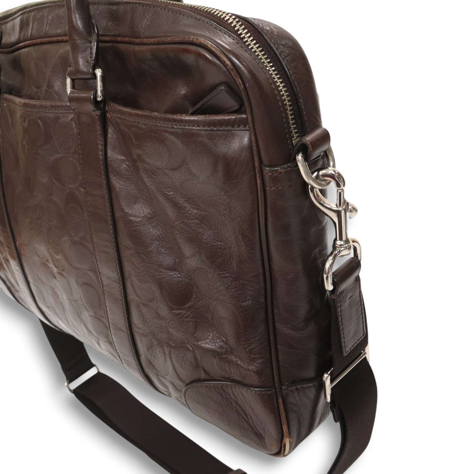 【未使用】COACH コーチ ビジネスバック シグネチャー F71247 新品未使用】COACH コーチ ビジネスバック シグネチャー F71247