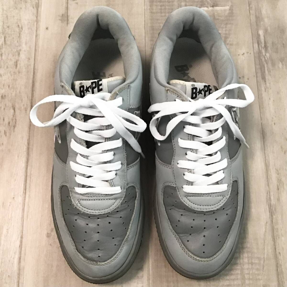 KAWS × BAPE STA レザー スニーカー 29cm a bathing ape star Skull 