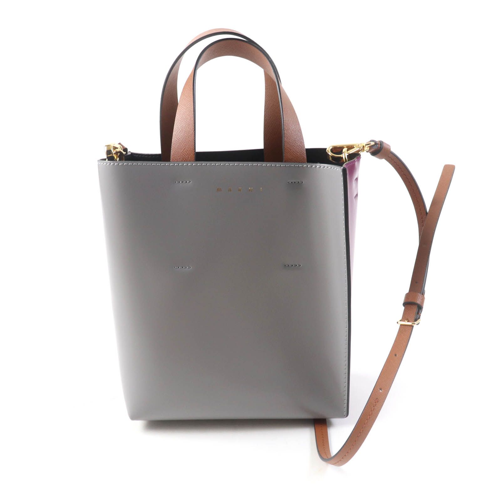 未使用品☆MARNI マルニ SHMP0039Y2 MUSEO ミュゼオ バイカラー 2way 