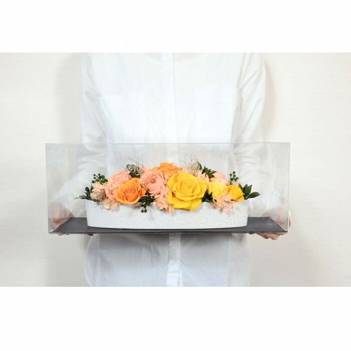 サマーセールも開催中。 フラワーアレンジ グロリアス イエロー F-6126