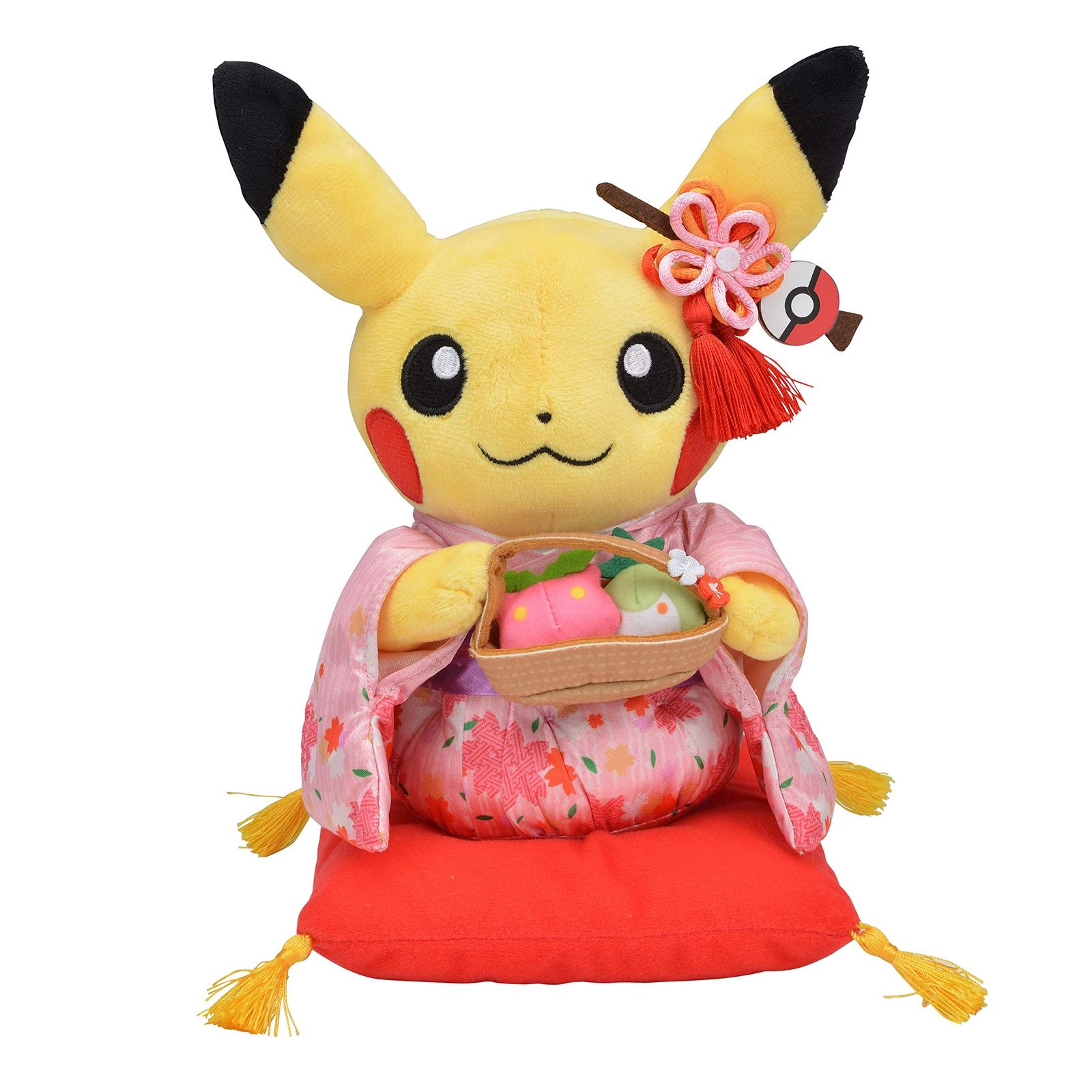 ポケモンセンターオリジナル ぬいぐるみ はんなりお茶会ごっこ ピカチュウ メス 22×16.5×14(H×W×D:) [単品]