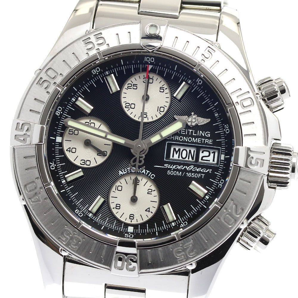ブライトリング BREITLING A13340 スーパーオーシャン クロノグラフ デイデイト 自動巻き メンズ 保証書付き_884507
