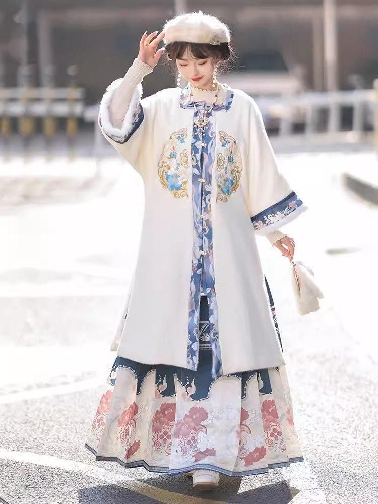 HF-206 豪華刺繍 漢服 かんふく 古風衣装 レトロ風 中華ロリータ コスプレ ワンピース 唐装 仙女服 中華風 美しい刺繍
