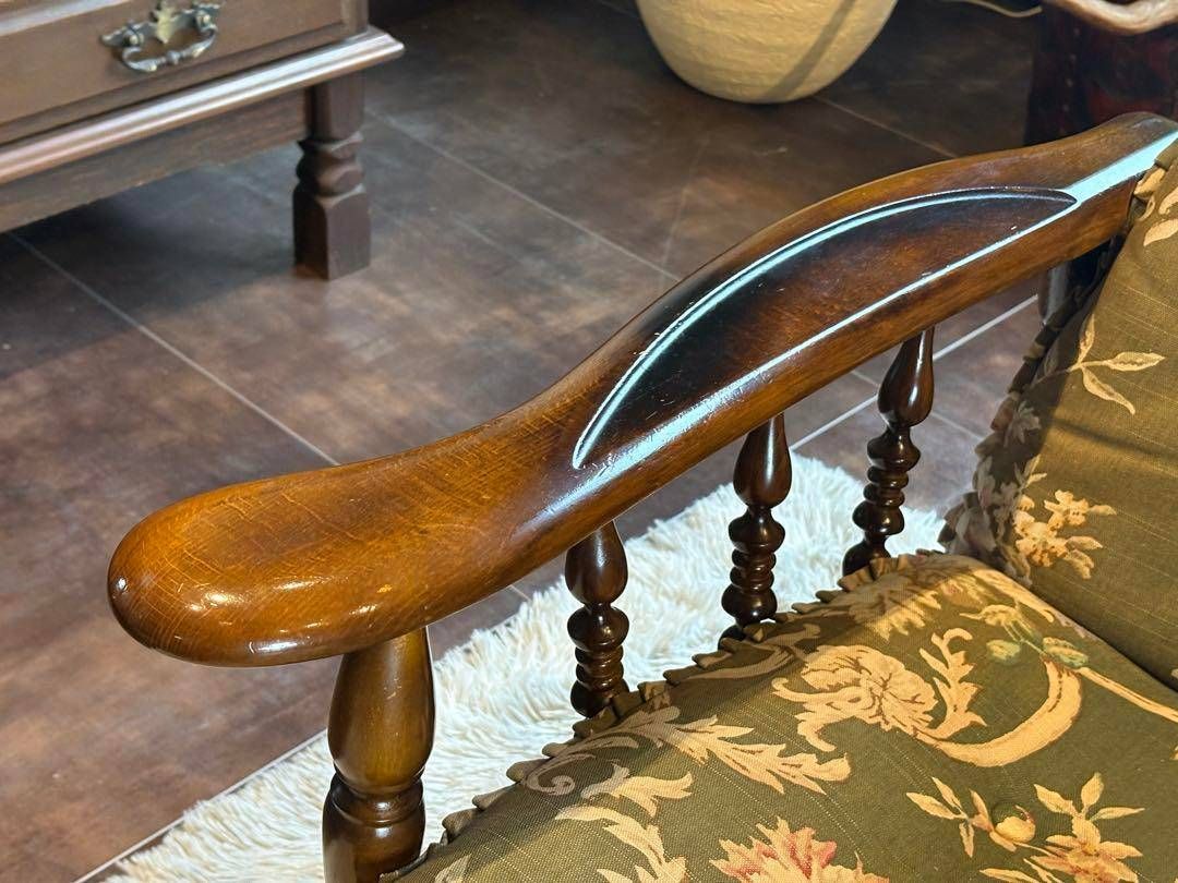 ①カリモク karimoku リクライナー コロニアル RC60 レトロ GG