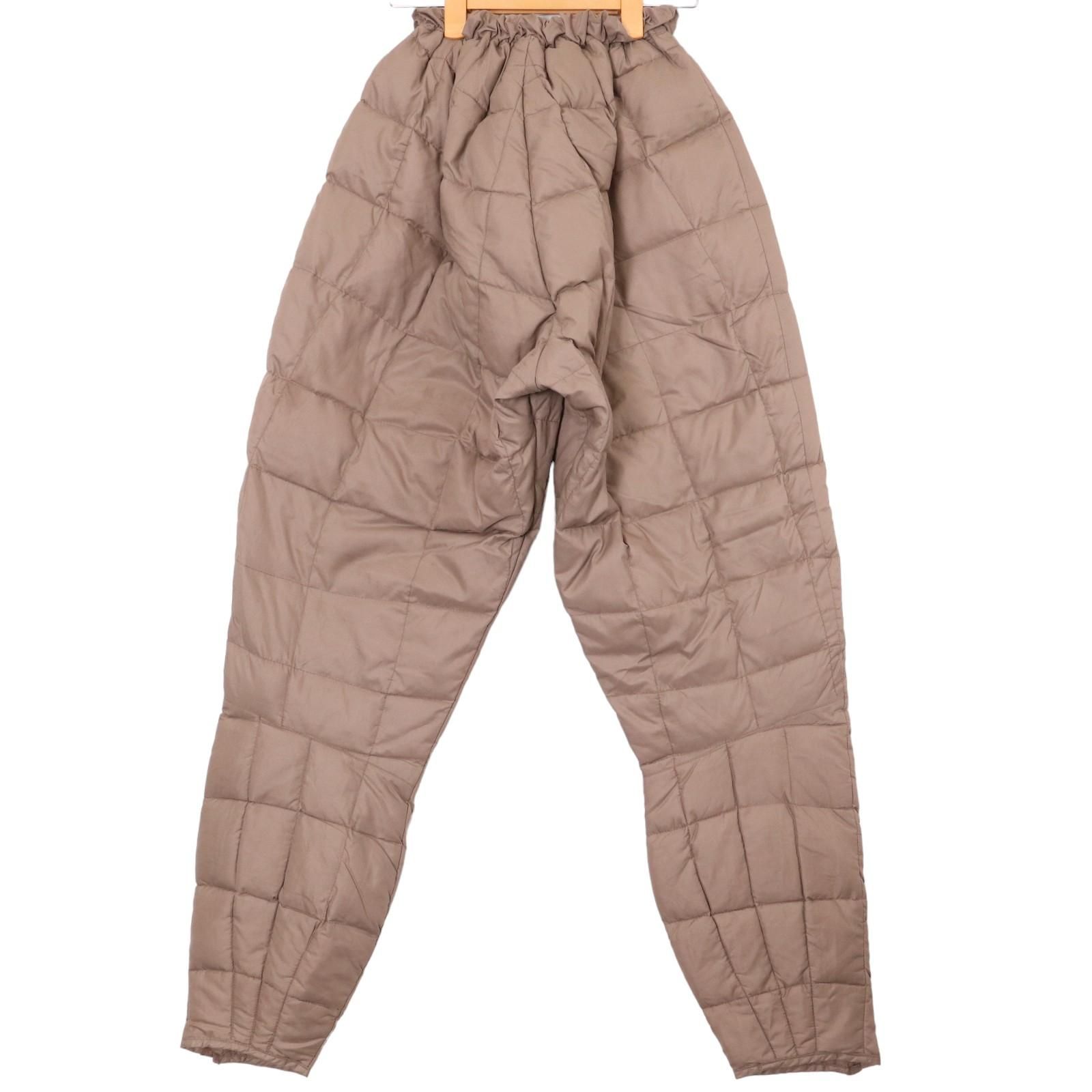 60年代 USA製 Eddie Bauer エディーバウアー ダウンパンツ 日の出タグ アウトドア ベージュ (メンズ L) 中古 古着 A0400 60年代 USA製 Eddie Bauer エディーバウアー ダウンパンツ 日の出タグ