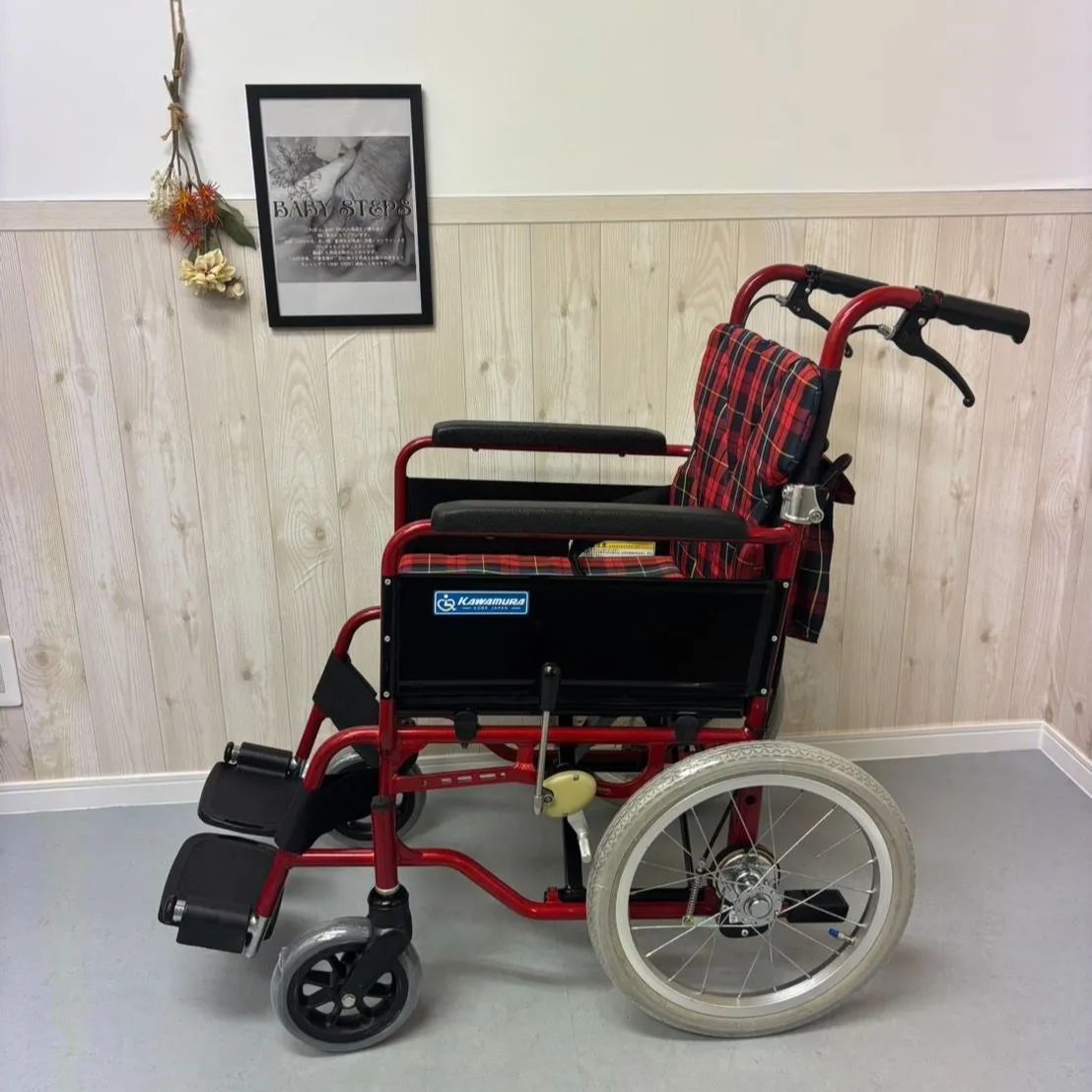 BMJ16-40SB-M カワムラサイクル 介助式 車椅子 アルミ製 中古
