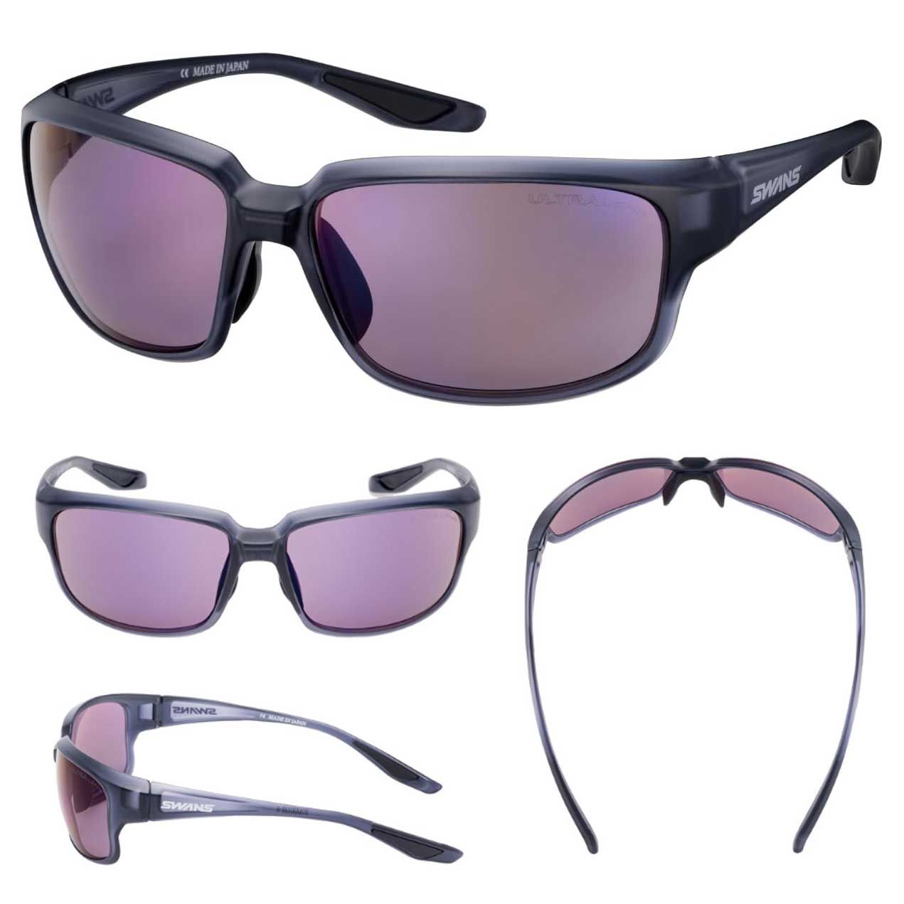 SWANS] スポーツサングラス WARRIOR- 1751 PAW:レッドシャドーミラー