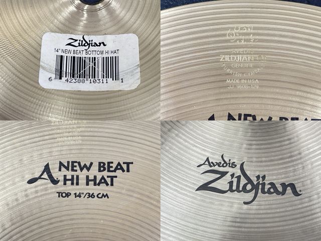 ジルジャン ハイハット 【中古】 AVEDIS ZILDJIAN Co NEW BEAT HI HAT BOTTOM 14インチ 36cm ドラム 打楽器 2枚組 / 58402