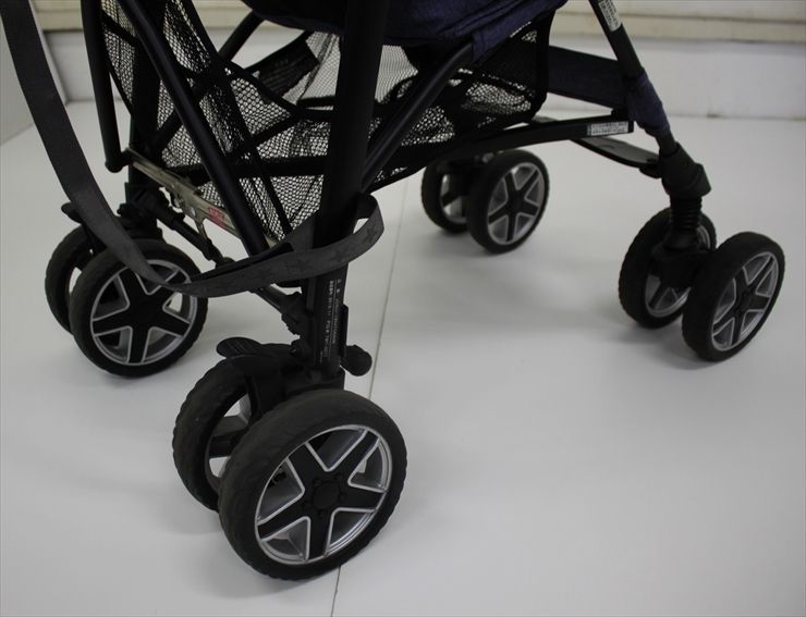 【美品】Jeep ジープ スポーツリミテッドプラス デニム フロントバー付 ベビーカー Jeep スポーツリミテッド プラス デニム 美品 別売フロント