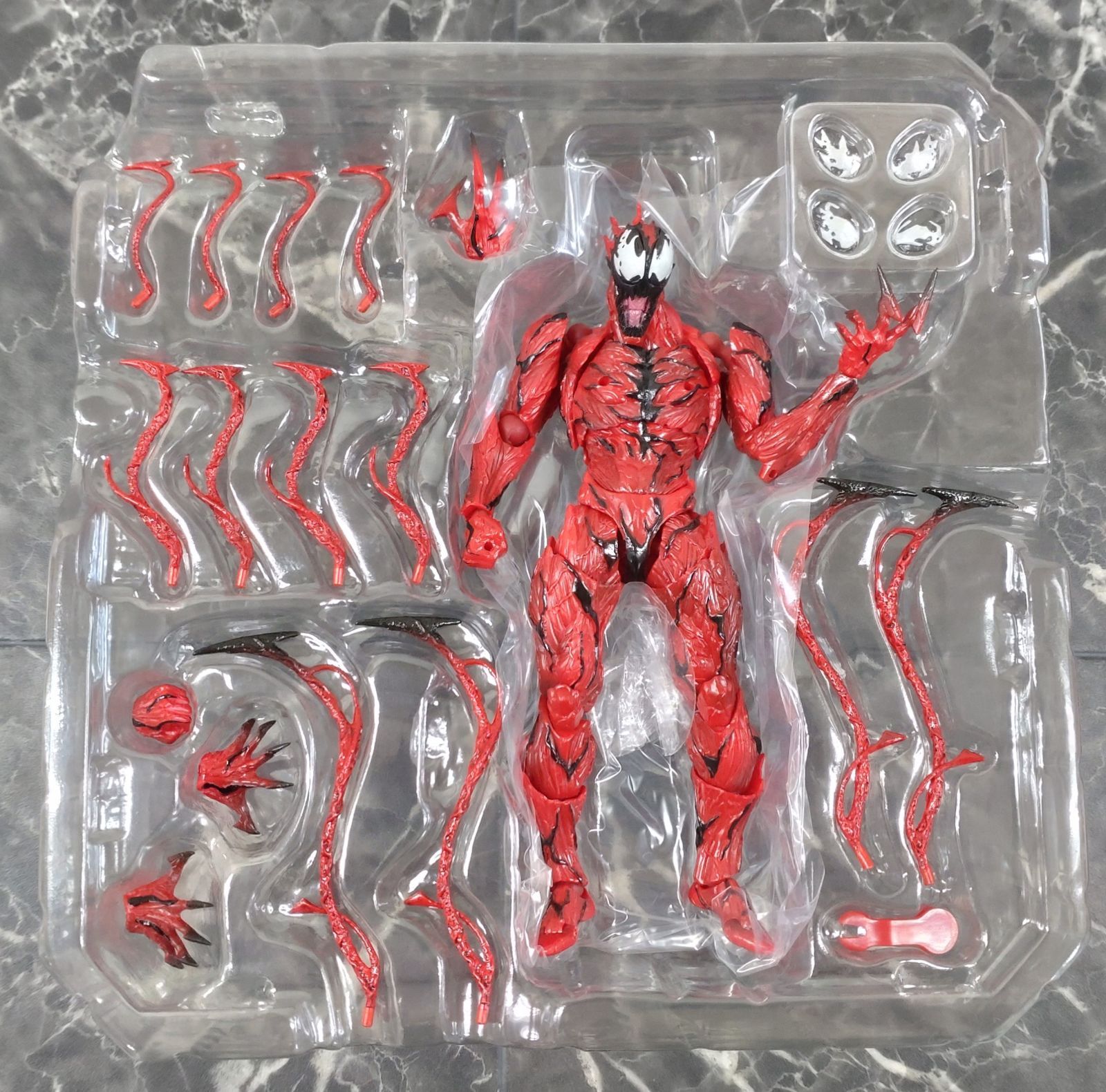 中古】[FIG]フィギュアコンプレックス アメイジングヤマグチ 粗い No.008 Carnage(カーネイジ) スパイダーマン 完成品 可動フィギュア