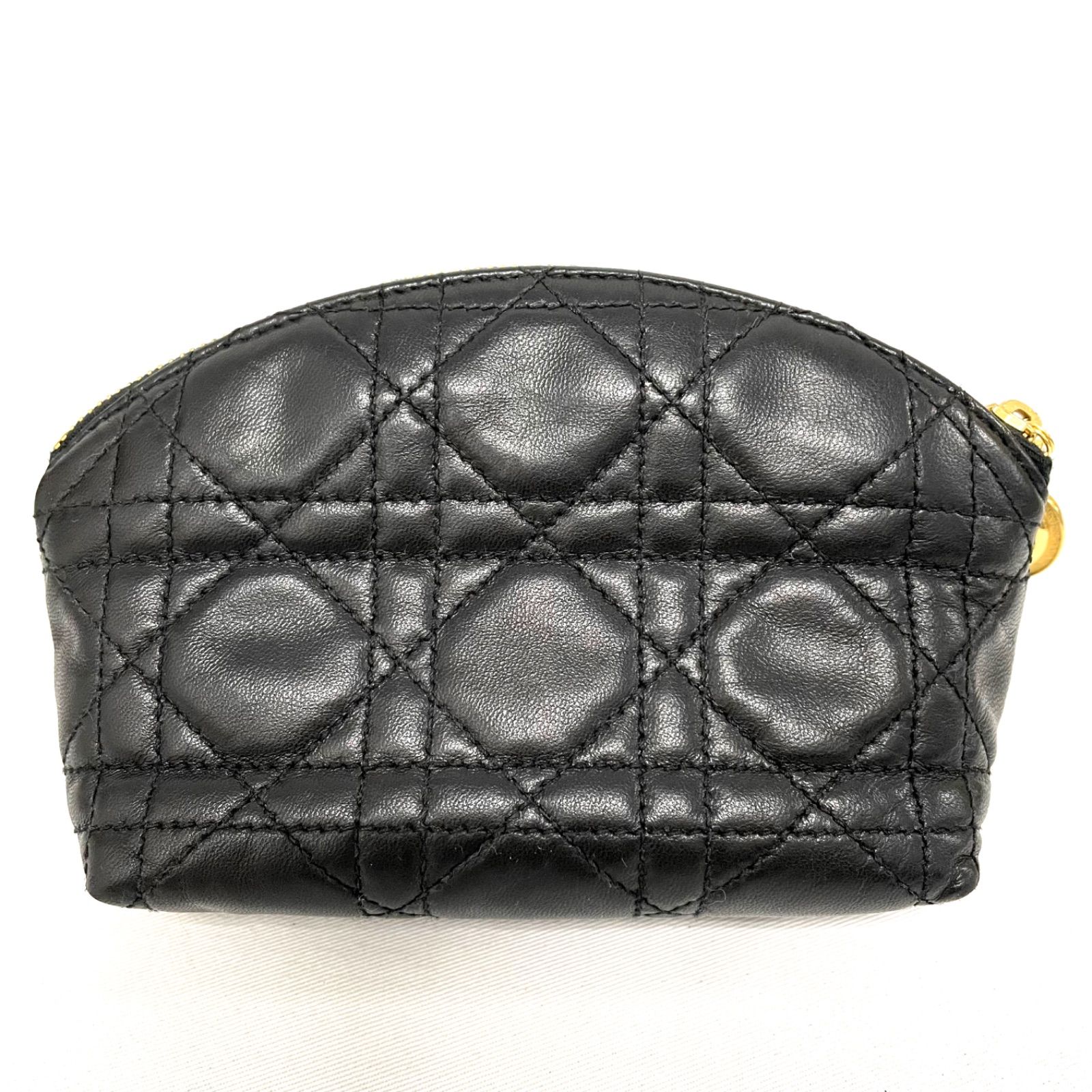 Christian Dior クリスチャン ディオール キルティング レザー ポーチ 