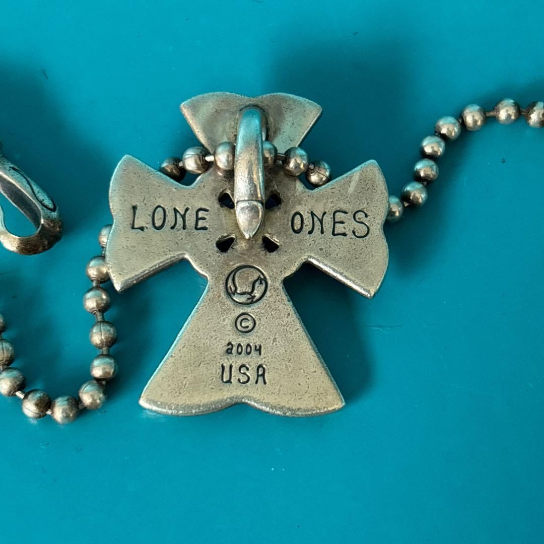 【本日0時掲載終了】LONE ONES シルバー クロスネックレス LONE ONES ロンワンズ クロス型ペンダント ネックレス シルバー925 A13