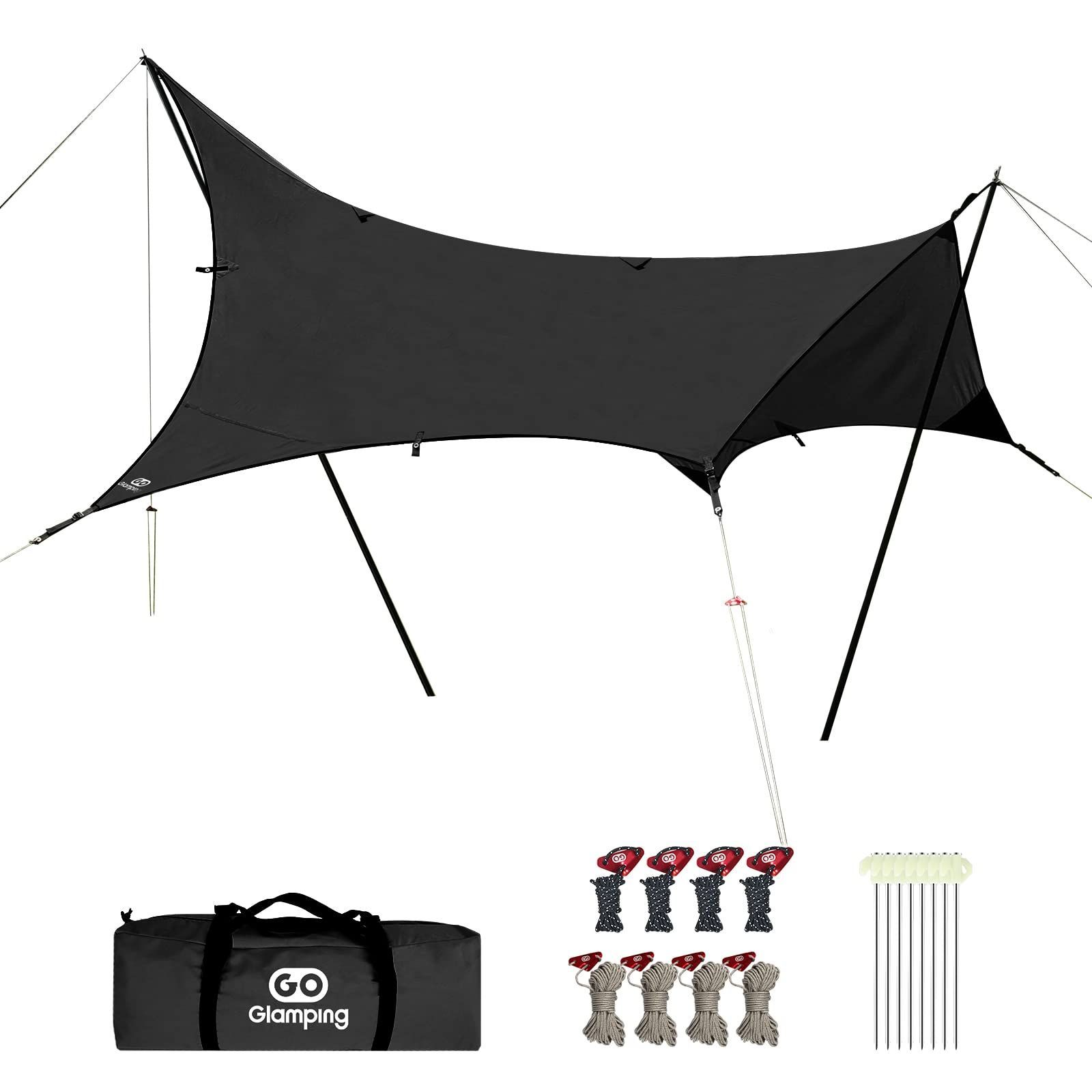 美品　GOGlamping山帆ヘキサタープ TCサンドカラー Amazon | GOGlamping 【山帆ヘキサタープ TC】ソロ用 4.2mx4