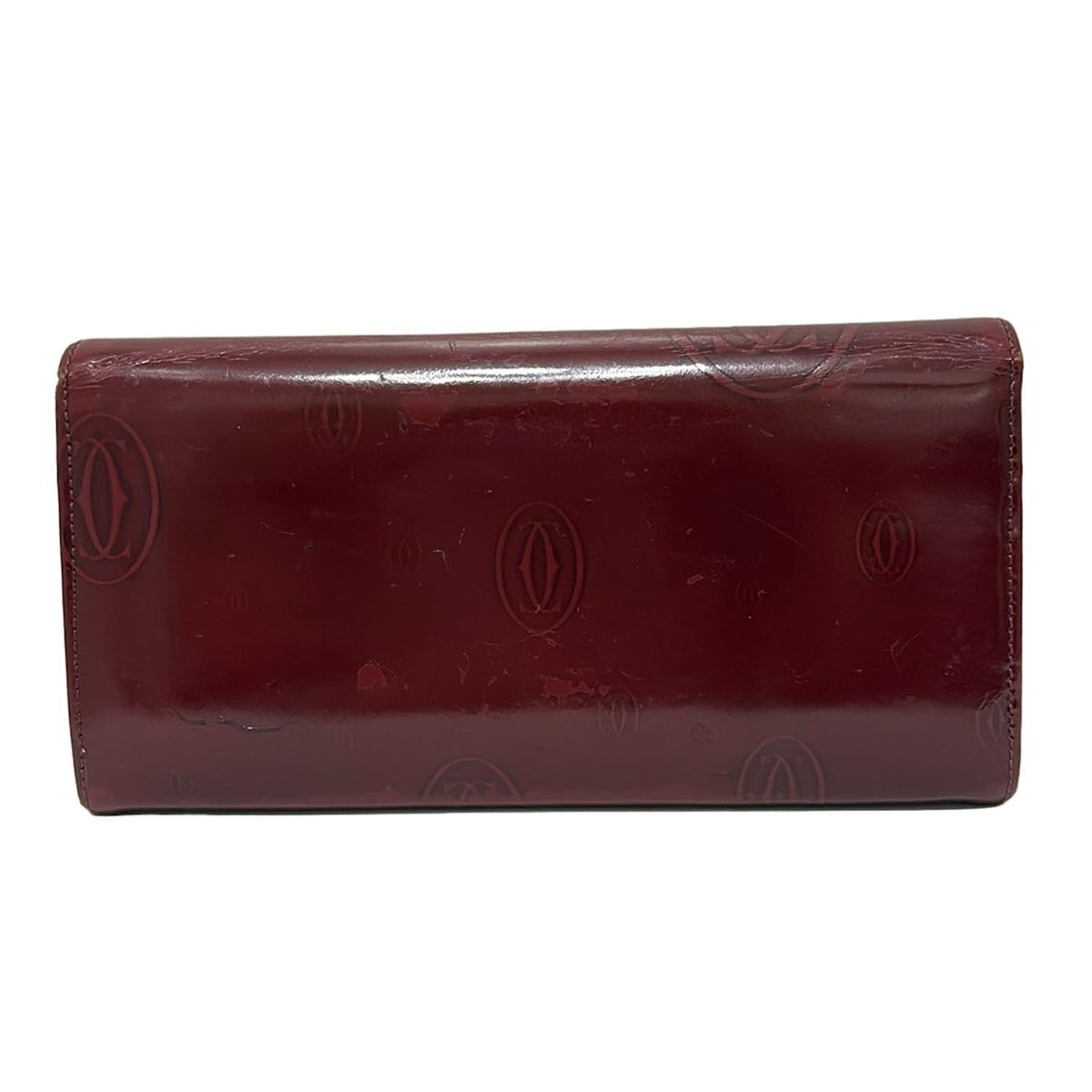 Cartier カルティエ 長財布 ハッピーバースデー L3001281 ボルドー レザー