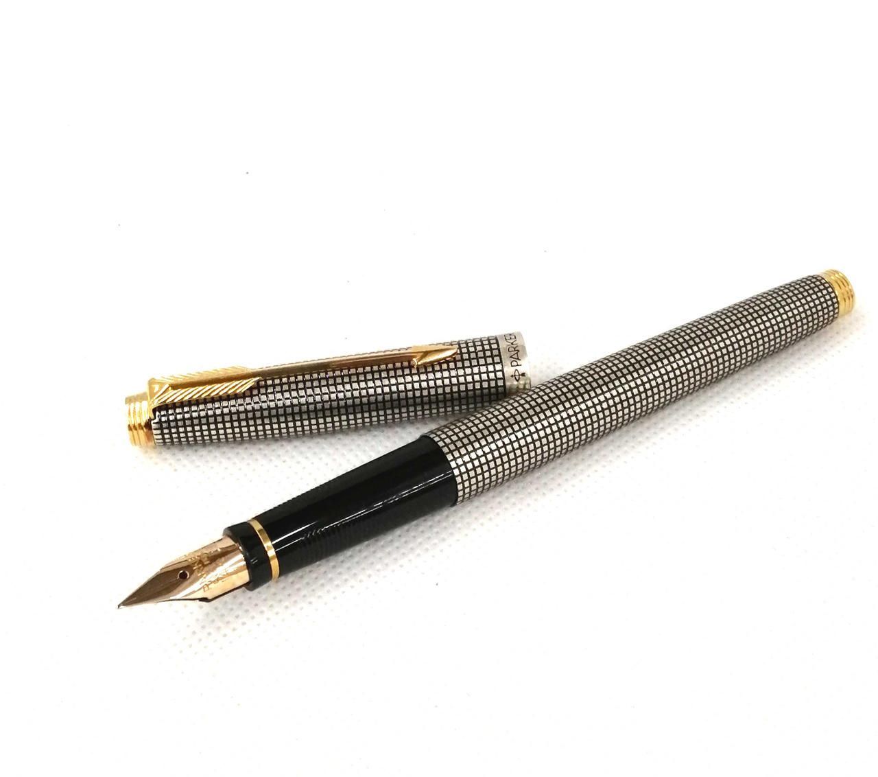 PARKER 万年筆 パーカー シルバー STERLING925 ペン先14K585 PARKER Fountain Pen Silver Sterling 925 14K 585 Nib