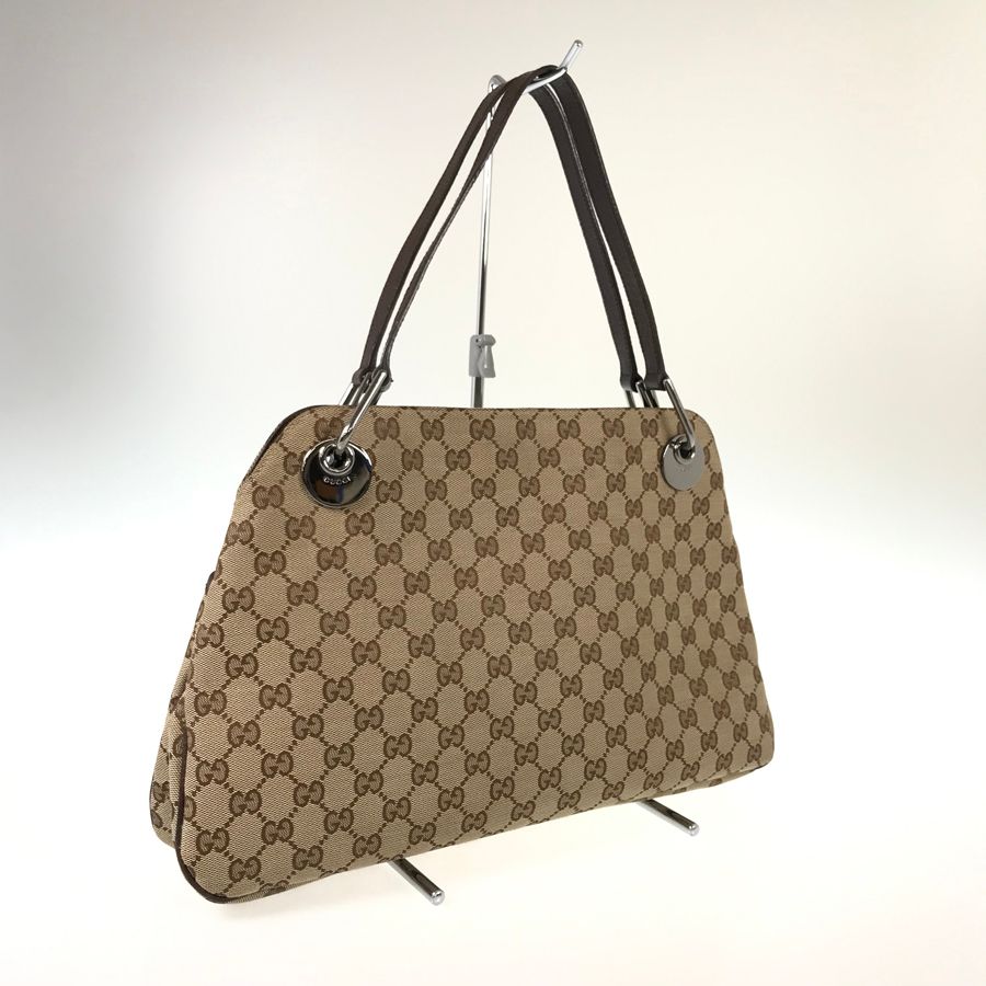 輸入品販売 1円 GUCCI グッチ GG柄 キャンバス レザー エナメル キー