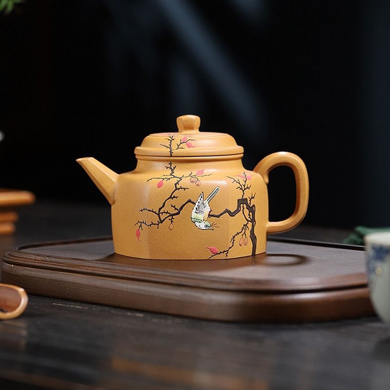 中国宜興　朱泥急須　紫泥　茶道具　横幅10.5センチm8 IwaiLoft 本番 中国宜興 紫砂 茶壺 急須 オシャレ 紫砂壷 朱泥