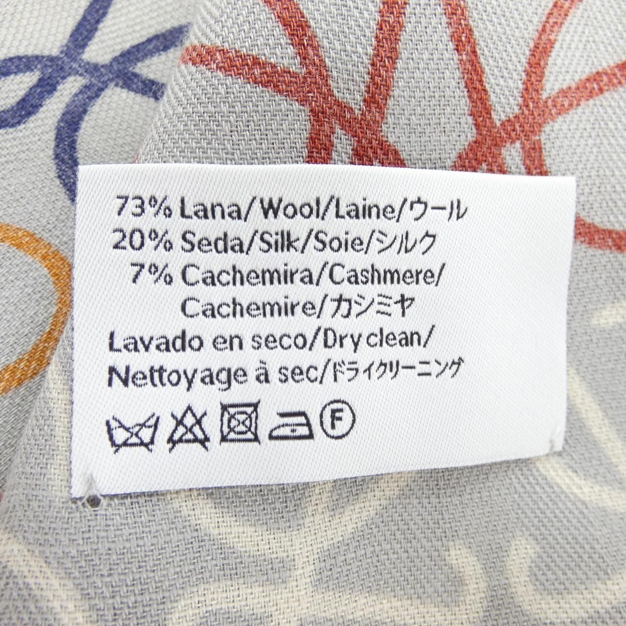 値下げ ロエベ LOEWE カシミアシルク ひし形スカーフ ストール ロエベ