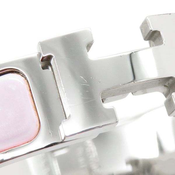 エルメス HERMES ブレスレット クリック・H GP ピンク系×シルバー