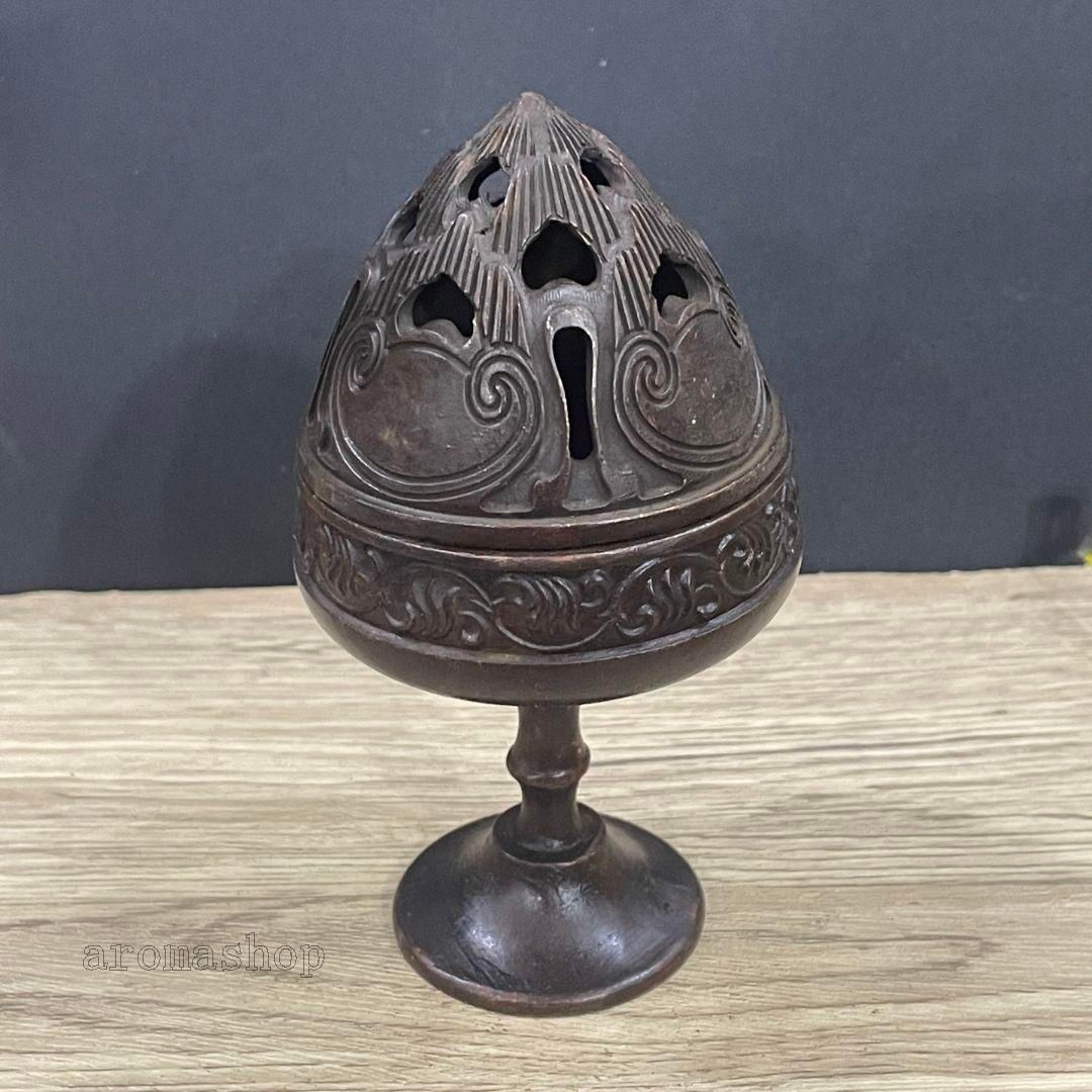 銅製 博山炉 檀香炉 室内アロマ炉 茶道具 香道具 装飾品 工芸品