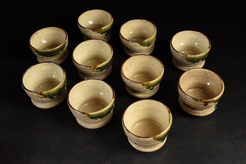 蔵A3644】織部 向付 小鉢 蓋物 十客 - メルカリ
