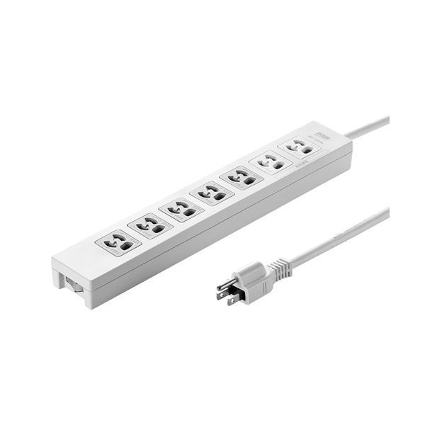 (まとめ)サンワサプライ 電源タップ TAP-F37-5KR