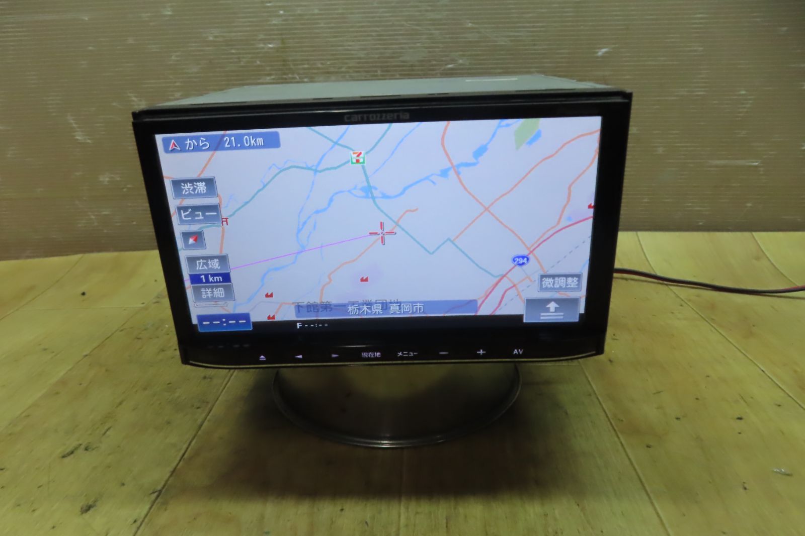 タッチパネル正常 付 F2191|カロッツェリア AVIC-MRZ77 メモリーナビ 地図2010年 Bluetooth内蔵 CD DVD再生OK