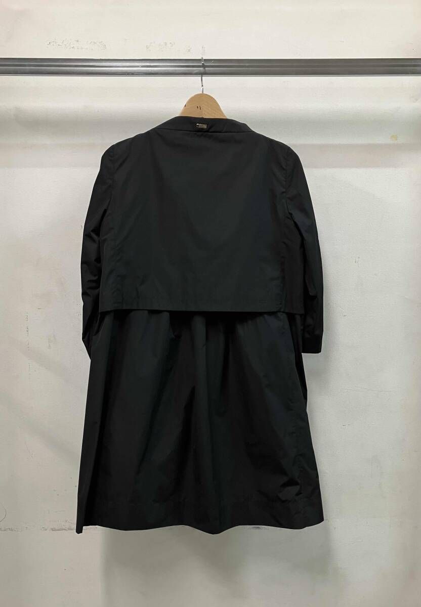 HERNO ヘルノ スプリングコート 花びら 花モチーフ その他コート11708-286-8 ブラック イタリア製 ブラック サイズ40