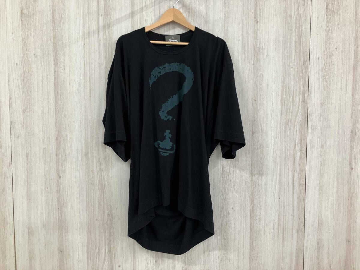 Vivienne Westwood ヴィヴィアンウエストウッド クエスチョンマークORB コットン 半袖 シャツ フリーサイズ ブラック