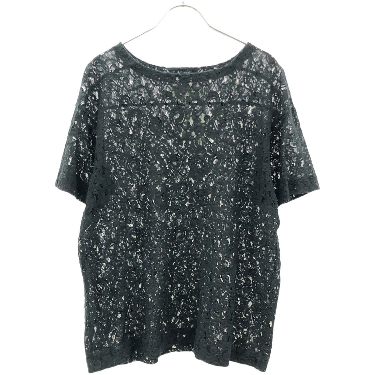 Maison Margiela（旧Maison Martin Margiela） - Maison Margiela1 メゾン マルジェラ バックロゴプリントレーストップス  ブラック 40 Maison Margiela1 メゾン マルジェラ バックロゴプリントレース